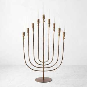 Ménorah personnalisée de style unique pour villas, synagogues, temples – Éclairage de table décoratif – Porte-bougie de Hanouka - Product Image 5