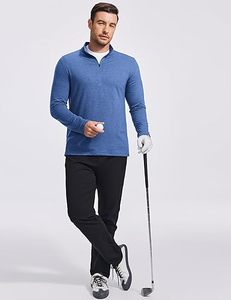 Pull léger à col zippé pour homme - Product Image 3