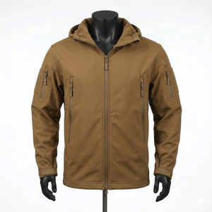 Vestes softshell coupe-vent sur mesure pour hommes, unisexes, impression par sublimation, matière imperméable, fermeture éclair - Product Image 1