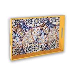 Bandeja de Madera de Alta Calidad con Diseño Marroquí, Artículo de Servicio Duradero, Material de Primera Calidad para Uso en el Hogar y la Oficina - Product Image 6