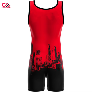 Nouveau design très demandé : Maillot de lutte pour homme avec impression de logo personnalisé, en Spandex/Polyester, séchage rapide et respirant - Product Image 2