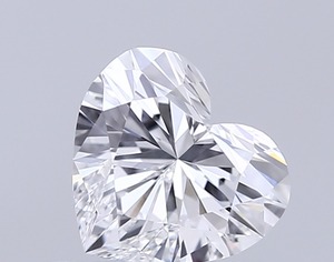 Diamant en forme de cœur exclusif, 0,67 carat, couleur D, pureté VVS2, excellente qualité de polissage, pierre précieuse cultivée en laboratoire pour bijoux fins - Product Image 1
