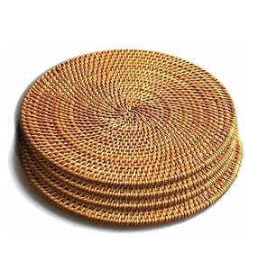 แผ่นรองหม้อหวาย ที่รองจานไม้สานตกแต่ง ทนความร้อน สำหรับห้องครัว - Product Image 3