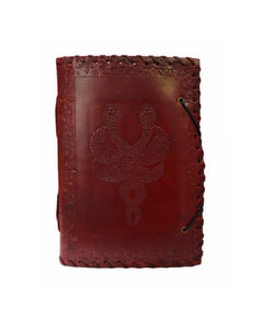 Diario de Cuero Repujado Hecho a Mano, Cuaderno de Cuero Premium con Acabado Antiguo Marrón, Encuadernado Térmico para Escribir, Dibujar y Uso Profesional - Product Image 3