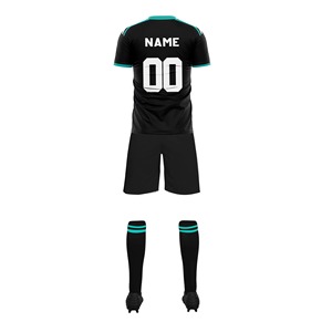 Maillot de football court léger personnalisé OEM, couleurs sublimées, respirant, antibactérien, pour adultes, uniforme d'entraînement de football - Product Image 6