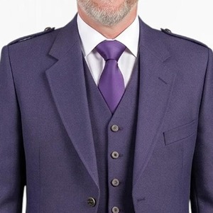 Chaqueta Kilt de Lana Morada con Diseño Argyle para Hombre, Traje Escocés de las Tierras Altas, Venta al Por Mayor, Hecho a Mano en Fábrica - Product Image 6