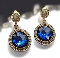 Sublimez votre style : Boucles d'oreilles pendantes en quartz bleu clair, argent sterling rhodié, accessoire unique et étincelant à la mode