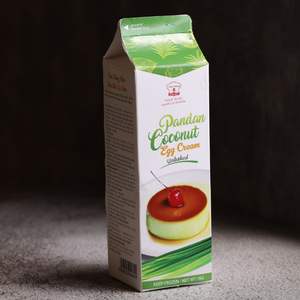 Proveedor de Fabricación para Exportación, Crema No Láctea, Envío Directo, OEM/ODM, HALAL, Crema de Huevo de Coco Pandan sin Cocinar para Panadería, 1KG, Dulce - Product Image 2