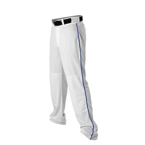 Pantalon de baseball slim rouge pour homme, imprimé sublimé uni, en polyester, fermeture éclair, grandes tailles, été - Product Image 6