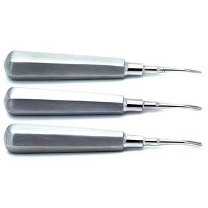 Elevadores Dentales de Acero Inoxidable, Instrumentos Quirúrgicos Manuales con Agarre Ergonómico, Color Plateado, Clase I - Product Image 1