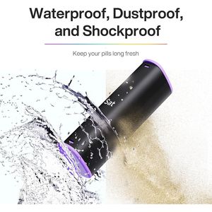 Grande boîte à pilules hebdomadaire 7 jours, 2 prises par jour (matin et soir), double compartiment pour médicaments quotidiens et compléments alimentaires (poissons) - Product Image 3