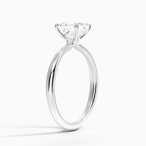 แหวน SOJ รุ่น 02 ทรง Asscher Cut ลายดอกไม้ เงินแท้ 925 ประดับพลอยเม็ดใหญ่ ตัวเรือนชุบโรเดียม แหวนหมั้น/แต่งงาน ได้รับการรับรองจาก GRA น้ำหนัก 2 กะรัต สี D - Product Image 2