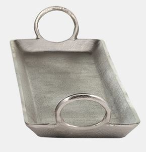 Multipurpose Aluminum Serving Tray With Elegant Look For Serving Food In Parties And Functions - Product Image 1