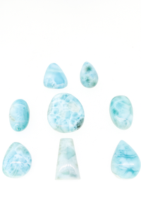 Larimar Natural de Primera Calidad, Cabujón Suelto, Color Azul Fino, Cristal Curativo para Joyería - Product Image 4