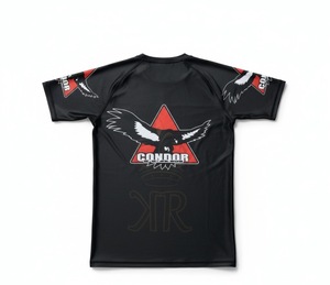 เสื้อแรชการ์ดผู้ชาย ระบายอากาศได้ดี เป็นมิตรกับสิ่งแวดล้อม ผลิตจากผ้าสแปนเด็กซ์/โพลีเอสเตอร์ แขนยาว รับผลิตตามแบบ OEM คุณภาพสูง JIC - Product Image 2