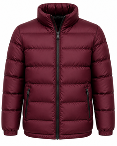 Blouson matelassé en nylon tendance personnalisé pour homme, avec capuche amovible brillante, respirant, sur mesure, OEM - Product Image 3