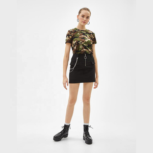 เสื้อยืดคอกลมผู้หญิง ผ้าฝ้ายผสมใยไผ่ เป็นมิตรกับสิ่งแวดล้อม ระบายอากาศได้ดี ทรงปกติ แขนสั้น สวมใส่สบายๆ ในฤดูร้อน ตกแต่งด้วยลายปัก สำหรับส่งออก - Product Image 2