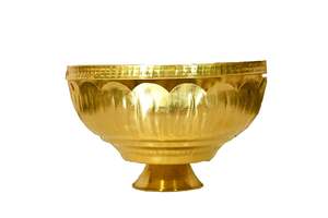 Cesta de flores de latón con asa, tradicional, decorativa, para Pooja Dolchi, Pooja Dalia, para templo, hogar, mandir, festival - Product Image 5