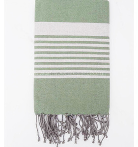 Toalla turca Fouta Hammam tejida a mano de lujo con bordes con flecos para Spa Resort y uso en viajes - Product Image 4