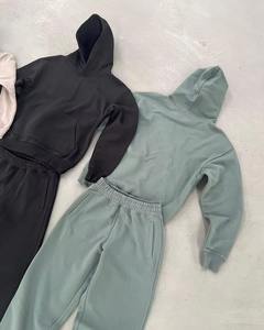 Conjunto de Sudadera con Capucha y Pantalones de Chándal para Hombre, Estilo Vintage, 100% Algodón, 400 g/m², Corte Regular, Color Liso, Venta al por Mayor Personalizada - Product Image 4