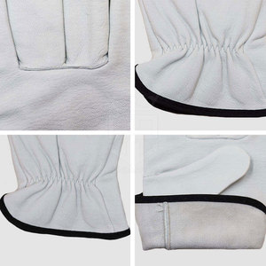 Guantes de Seguridad de Cuero Vacuno con Palma Reforzada y Ajuste Seguro, Ideales para Soldadura y Aplicaciones Industriales - Product Image 2