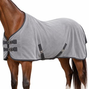 Couverture d'hiver chaude pour chevaux et couverture d'équitation, couleurs et logo personnalisés, OEM, polyester/nylon, polaire épaisse, imperméable - Product Image 1