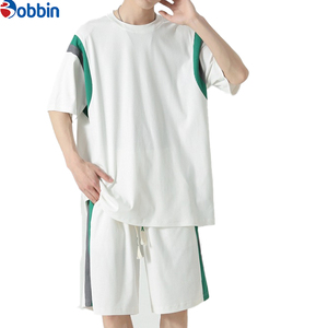 Conjunto Deportivo Corto para Hombre, Colección Verano, Logotipo Personalizado, Tallas Grandes, Cómodo y Transpirable, Conjunto de Pantalones Cortos de Algodón Unisex - Product Image 3