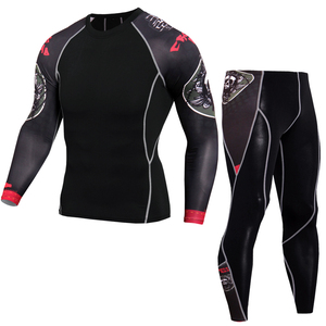 Conjunto Deportivo de Compresión Personalizado de Secado Rápido con Costuras Planas y Estampado, Manga Larga, para Gimnasio, Entrenamiento, Running, Conjunto de Entrenamiento Profesional - Product Image 5