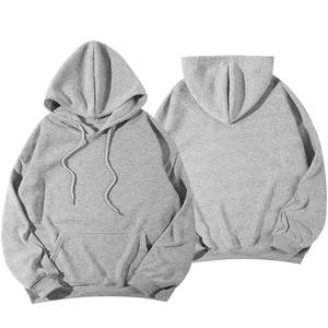Wholesale Winter Casual <b>Large</b> Size Unisex <b>Hoodies</b> 100% Cotton Pullover Custom Logo Front Sweatshirt for Men Women - Product Image 3
