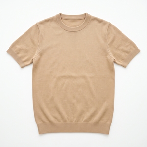 Pull tricoté en viscose à manches courtes pour homme, décontracté, uni, haut en maille, OEM ODM, vente en gros, usine, marque privée, prix bas - Product Image 5