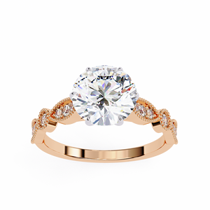 แหวนหมั้นเพชร VVS คุณภาพสูงที่เพาะเลี้ยงในห้องปฏิบัติการ ได้รับการรับรองจาก IGI เพชรสร้างในห้องปฏิบัติการ แหวนทองคำประดับเพชรเม็ดเดี่ยว เครื่องประดับผู้หญิงแบบสั่งทำ - Product Image 2