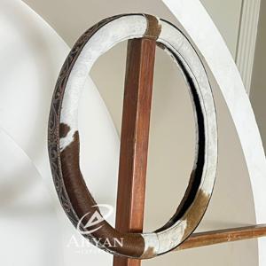 Fundas de Cuero Genuino para Volante de Coche, Hechas a Mano, de Alta Calidad, Transpirables, Protección para el Volante - Product Image 1