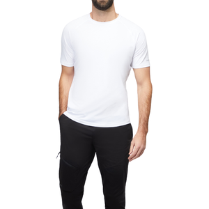 T-shirt de sport respirant à col rond pour homme, coupe athlétique, séchage rapide, en maille, idéal pour la course et la gym, vente en gros OEM ODM - Product Image 1