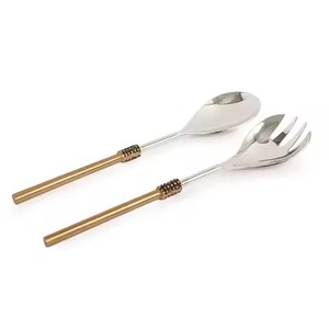 Ensemble de couverts élégants pour table à manger, cuillère, fourchette, couteau en acier inoxydable pour cuisine, restaurant, mariage, fête - Product Image 5