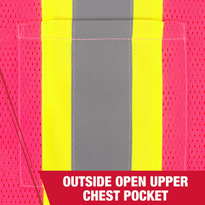 Commercial Safety Vest High Visibility Reflective Apparel For Parking Security Staff Facility Management <b>Construction</b> <b>Work</b> Gear - Product Image 4