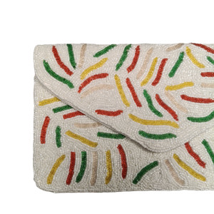 Fashion Luxury Handmade Evening Beaded Clutch Purse Designer Handbag Wedding Party Bridal High Quality Embroidery Silk Daily Use - Product Image 2