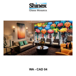 Mosaicos de Vidrio Modernos para Interiores, Revestimiento de Pared Texturizado Elegante con Diseño Contemporáneo para Hoteles y Escuelas - Product Image 4