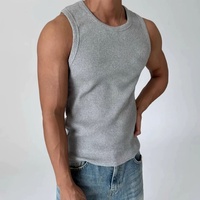Débardeur homme en coton et polyester avec poche, débardeurs oversize pour homme, prix bas, logo personnalisé, chemises de sport et de fitness