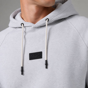 Conjuntos de Sudadera con Capucha y Pantalones Deportivos de Algodón para Hombre, Color Sólido, Parche de Marca Personalizado en TPU, Felpa Gruesa, Ropa Urbana de Lujo, Venta al Por Mayor de Fábrica - Product Image 2