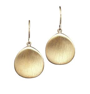 Pendientes Colgantes de Latón con Baño Mate de Oro de 18K, Accesorio de Moda a un Precio Increíble - Product Image 3