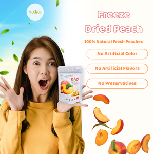 Đào ngọt sấy khô tự nhiên cắt lát 18g/gói, thương hiệu Nava, công nghệ sấy khô tiên tiến, trái cây sấy khô bán buôn, đồ ăn nhẹ - Product Image 5