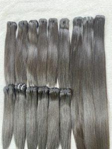 Extensiones de Cabello Rubio Claro Sedoso y Suave: Trama Doble a Máquina para una Tejida Perfecta - Product Image 2