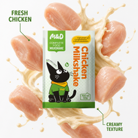 Nourriture humide pour chat à haute teneur en protéines, marque privée, faible MOQ, sachet de 85g, friandise crémeuse au poulet, collations pour animaux de compagnie