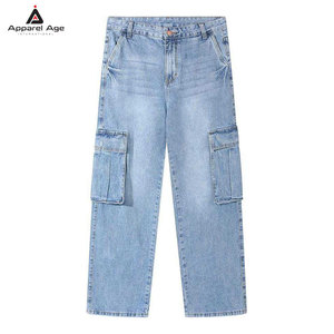 Regular Fit <b>Stretch</b> Jeans With Timeless Style And Best Sale High Quality Workout Loose Fit Type <b>Men</b> Cargo Jeans Pant - Product Image 6