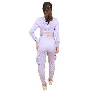 Top corto con cremallera, chándales para mujer, bolsillo en pantalón, nuevo estilo, Gimnasio Deportivo, chándal con logotipo personalizado para mujer - Product Image 3