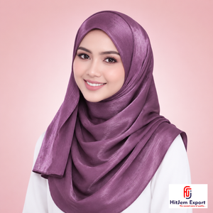 Zimmy Choo Plain Hijab Scarf Custom Printed <b>Silk</b> Feel Soft <b>Head</b> <b>Wrap</b> Shawl OEM ODM Textile Manufacturer - Product Image 4