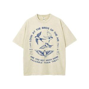 Camisetas Casuales de Cuello Redondo y Manga Corta Blancas Personalizadas OEM, Modernas, 100% Algodón Ecológico, 220g - Product Image 6