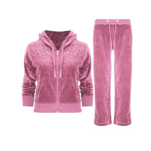 Survêtements d'hiver en velours 2025 en gros, 100 % coton, velours décontracté, à capuche, pour femmes, grandes tailles, manches longues, chauds, avec logo personnalisé, unisexe - Product Image 6