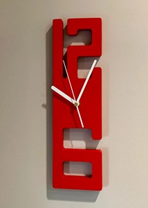 Simple Yellow 12 And 6 Wall <b>Clock</b> Ideal For Restaurant And Workspace Creates Clean And Functional Wall Accent From India - Product Image 3