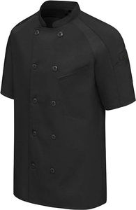 Veste de chef unisexe en denim tissé avec logo personnalisé, manches courtes/longues, uniforme de restaurant, hôtel, cuisine, service alimentaire - Product Image 6